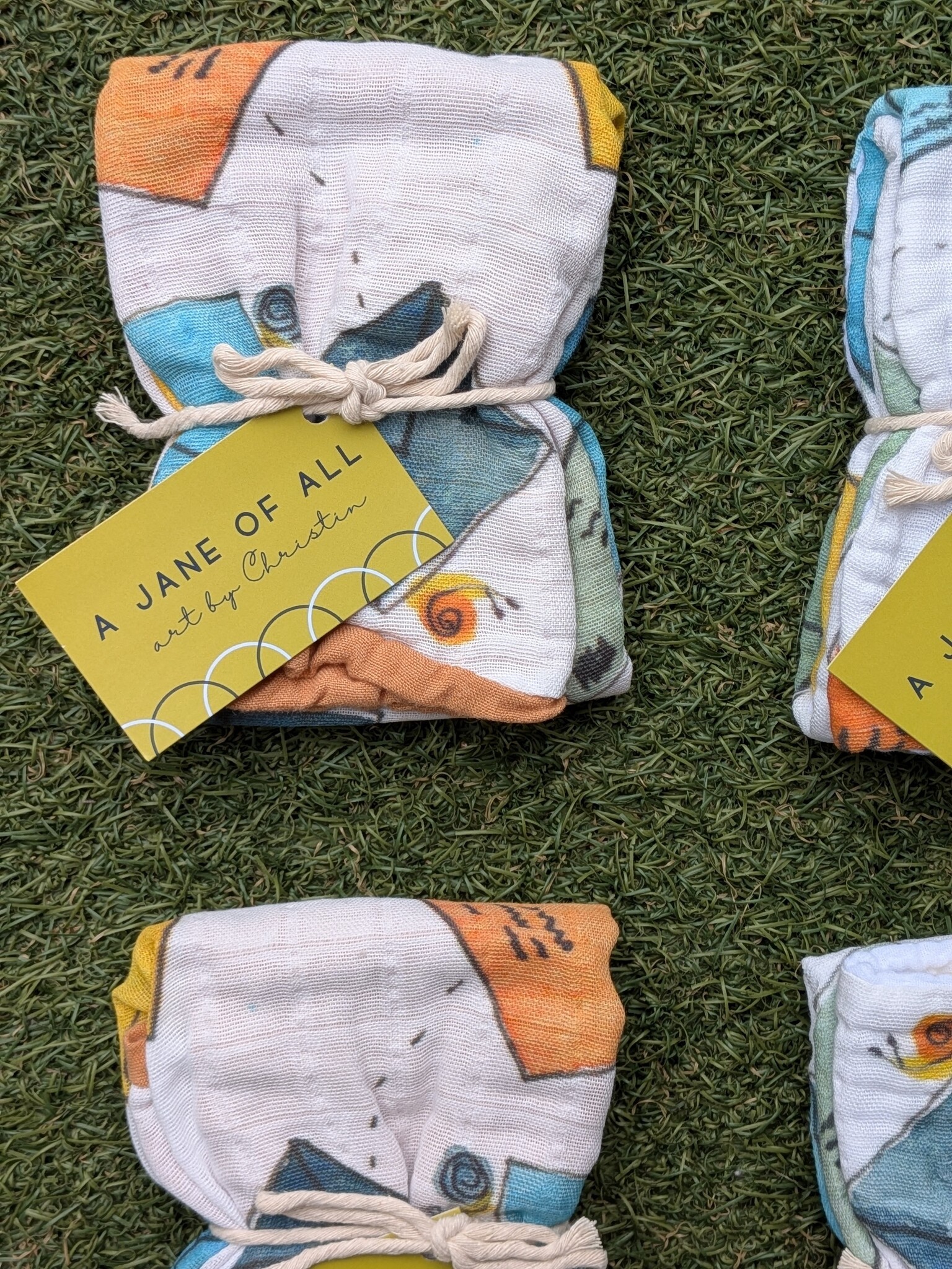 A Jane of All A Jane of All Handmade Burp Cloth - Mail Room