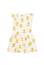 Tea Collection Flutter Sleeve Pocket Dress - Sunflowers