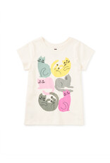 Tea Collection Colorful Cats Graphic Tee
