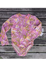 Tea Collection Long Sleeve Rash Guard One Piece - Tropical Mulberry