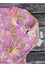 Tea Collection Long Sleeve Rash Guard One Piece - Tropical Mulberry