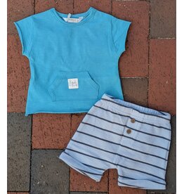 Mayoral Mayoral Baby Bunny Cozy Pocket Tee & Shortie Set