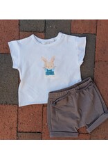 Mayoral Mayoral Baby Bunny Character Tee & Shortie Set