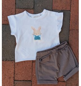 Mayoral Mayoral Baby Bunny Character Tee & Shortie Set