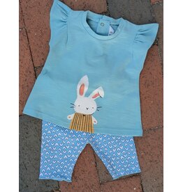 Mayoral Mayoral Baby Bunny Character Tee & Capri Set