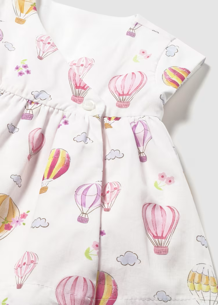 Mayoral Mayoral Reversable Hot Air Balloon Cotton Dress