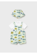 Mayoral Mayoral Dino Overall & Hat Set