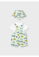 Mayoral Mayoral Dino Overall & Hat Set