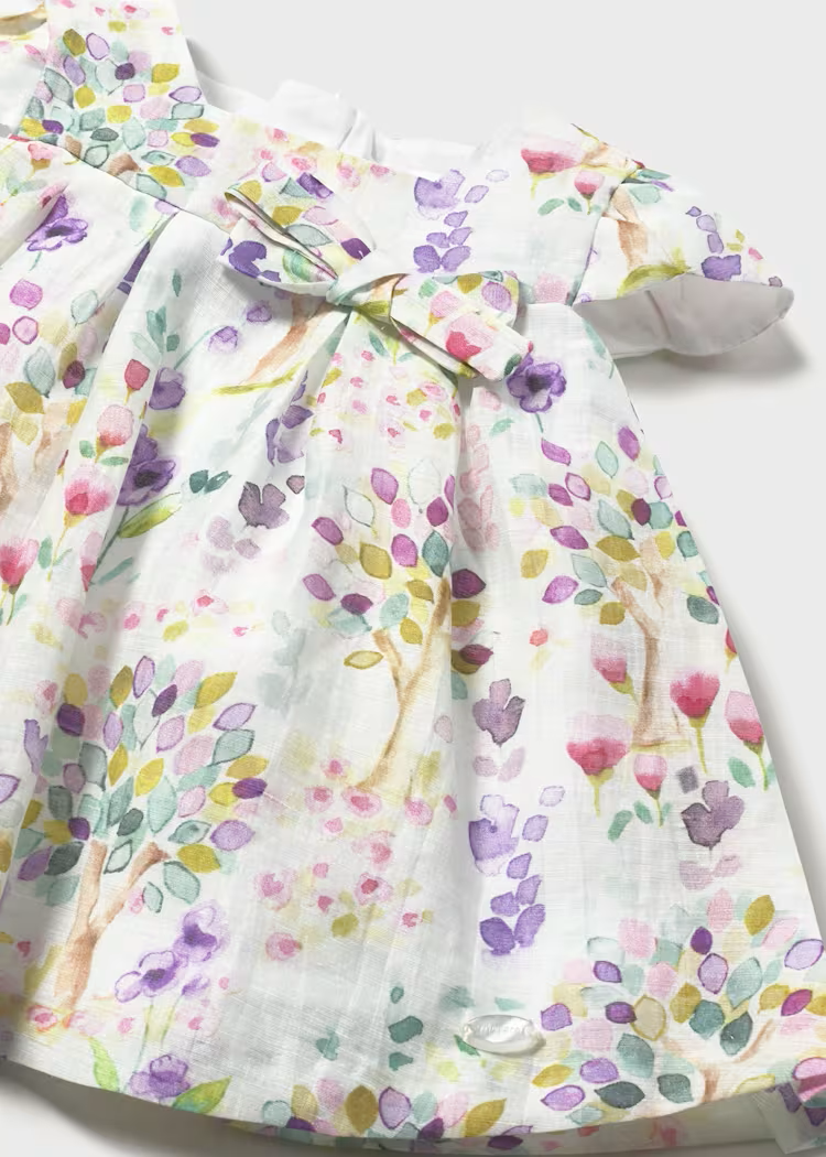 Mayoral Mayoral Watercolor Meadow Dress & Bloomer Set