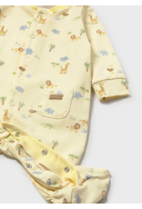 Mayoral Mayoral Sunny Jungle Footed Romper & Hat Set