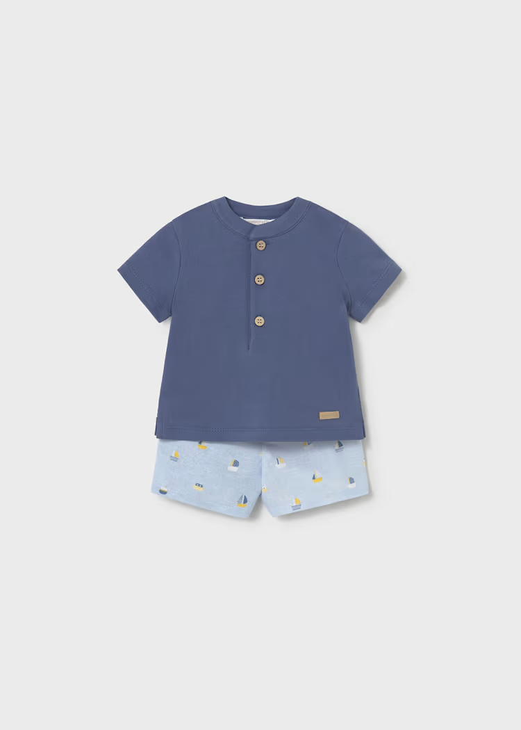 Mayoral Mayoral Sail Away Polo & Shortie Set