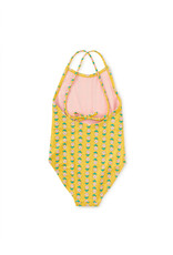 Tea Collection Cross Back One Piece Swimsuit - Vintage Floral Tile