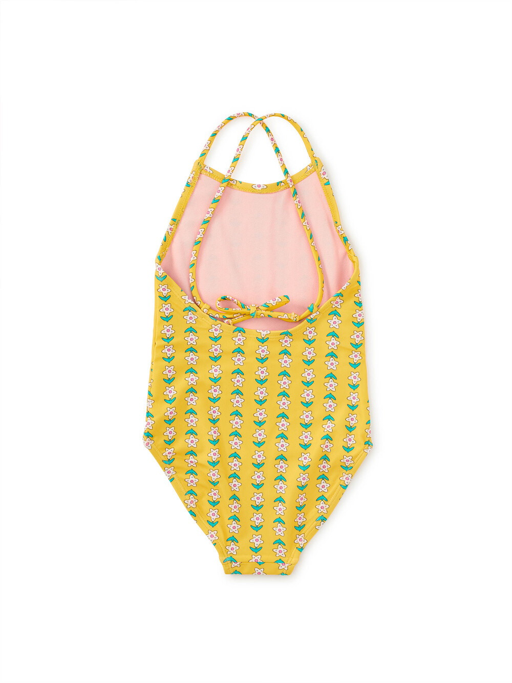 Tea Collection Cross Back One Piece Swimsuit - Vintage Floral Tile