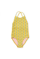 Tea Collection Cross Back One Piece Swimsuit - Vintage Floral Tile