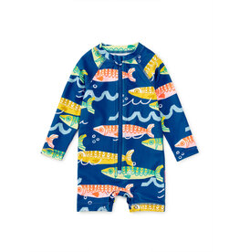 Tea Collection Rashguard Swimsuit - Sardinas del Mar