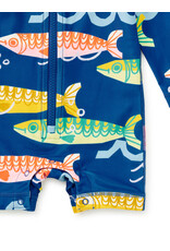 Tea Collection Baby Rashguard Swimsuit - Sardinas del Mar