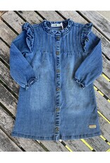 Babyface Sarah Ruffle Shoulder Denim Dress