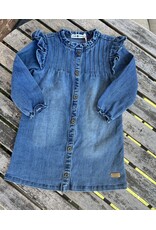Babyface Sarah Ruffle Shoulder Denim Dress