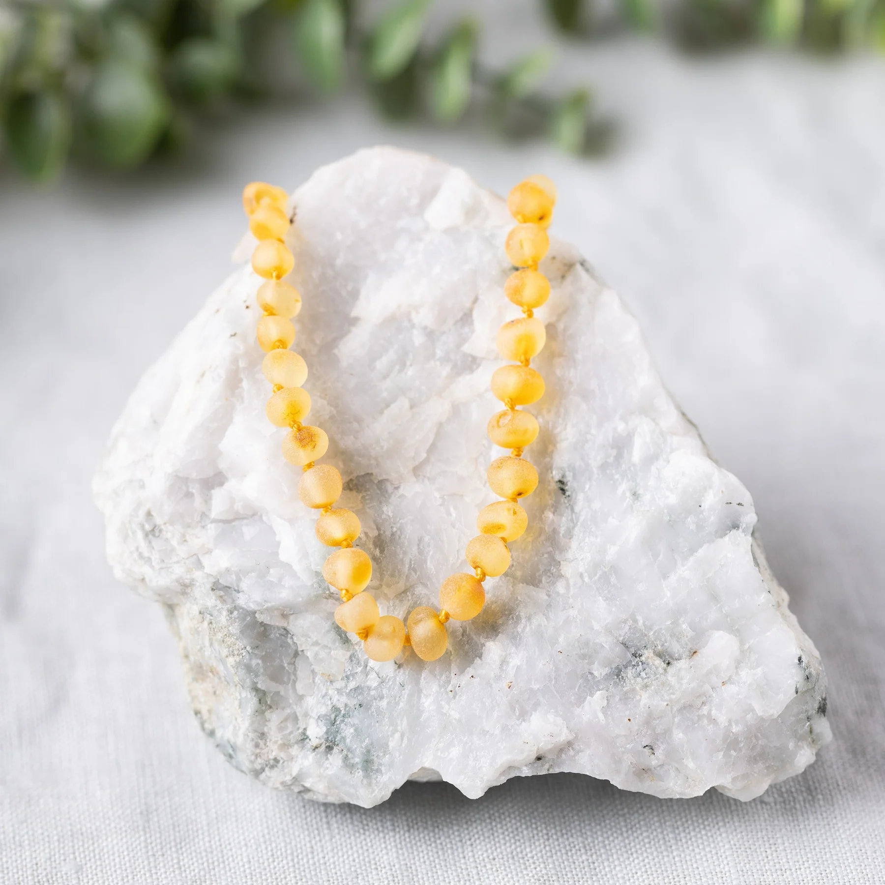 R.B. Amber R.B. Amber Teething Necklace - Raw Honey Baltic Amber