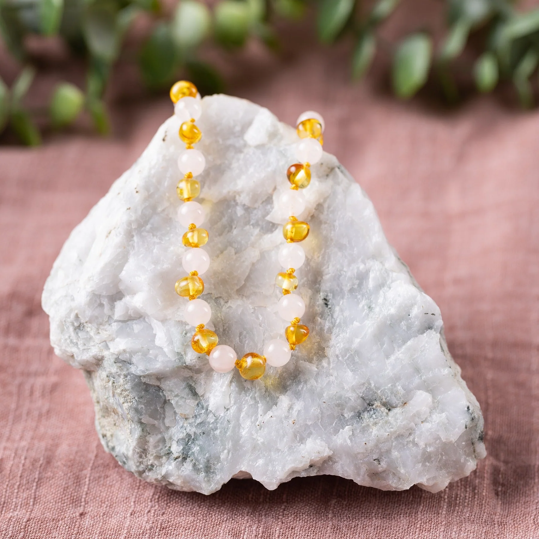 R.B. Amber R.B. Amber Grow With Me Set - Rose Quartz + Honey