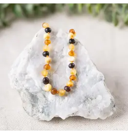 R.B. Amber R.B. Amber Teething Necklace - Raw Multi Baltic Amber