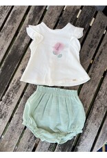 Mayoral Mayoral Flower Top & Bloomer Set