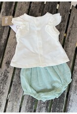 Mayoral Mayoral Flower Top & Bloomer Set