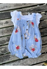Mayoral Mayoral Strawberry Button Romper & Tee Set