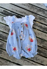 Mayoral Mayoral Strawberry Button Romper & Tee Set