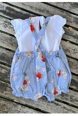 Mayoral Mayoral Strawberry Button Romper & Tee Set