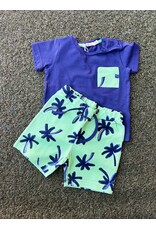 Emc Dizzy Palms Contrast Tee and Short Set