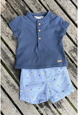 Mayoral Mayoral Sail Away Polo & Shortie Set