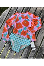 Tea Collection Poppy Poppies Rash Guard Swim Set