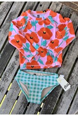 Tea Collection Poppy Poppies Rash Guard Swim Set