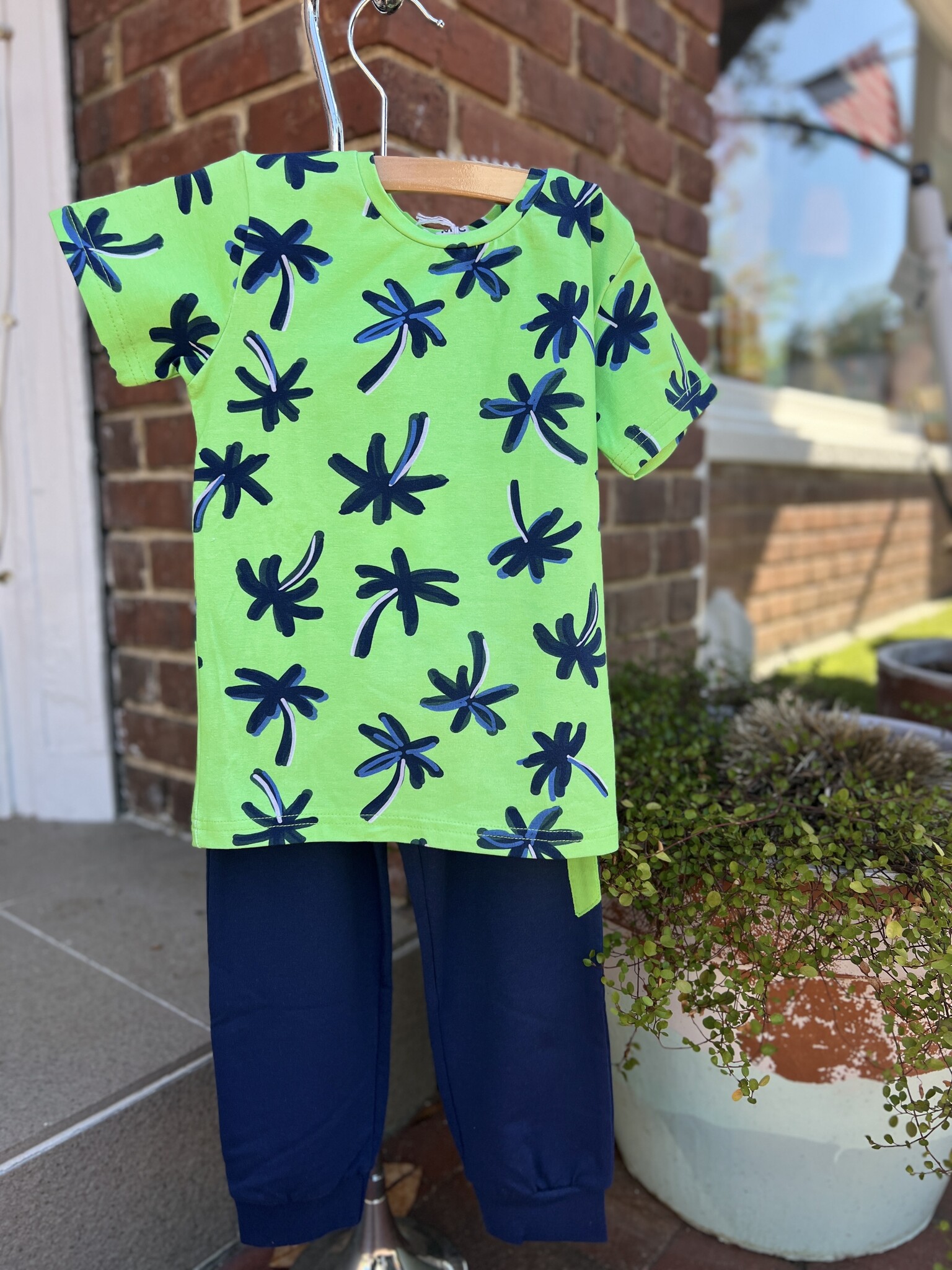 Emc Dizzy Palms Tee and Jogger Set
