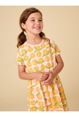 Tea Collection Short Sleeve Ballet Dress - Valencia Orange