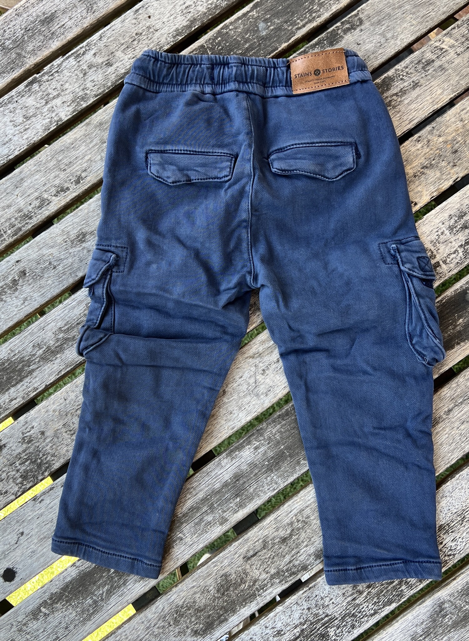 Babyface Drawstring Cargo Pant - Navy