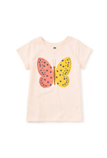 Tea Collection Tile Butterfly Graphic Tee - Creole Pink
