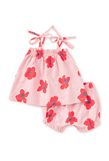 Tea Collection Rock Floral Tie Shoulder Baby Set