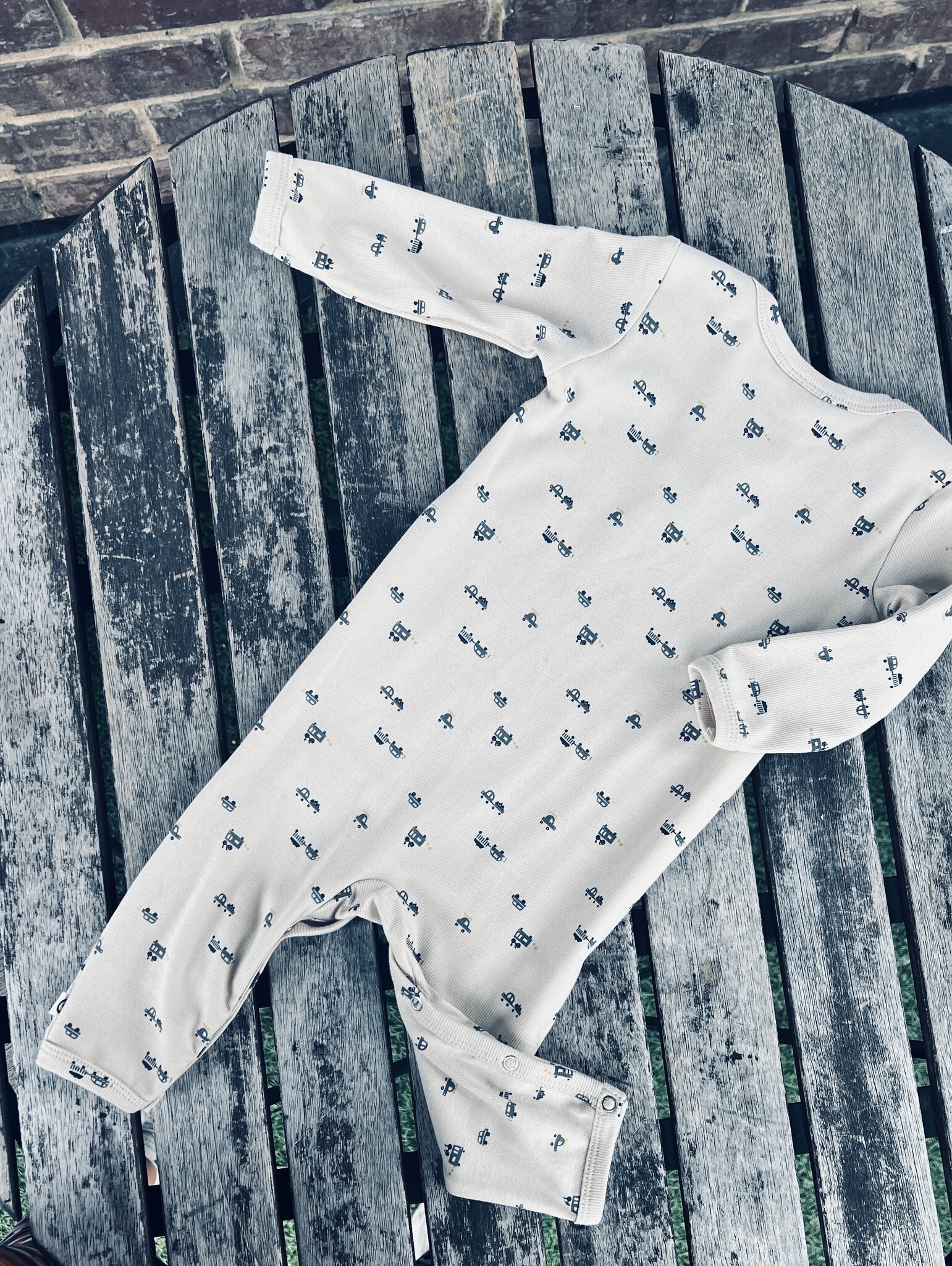 Musli Musli Organic Cotton Romper - Automobiles