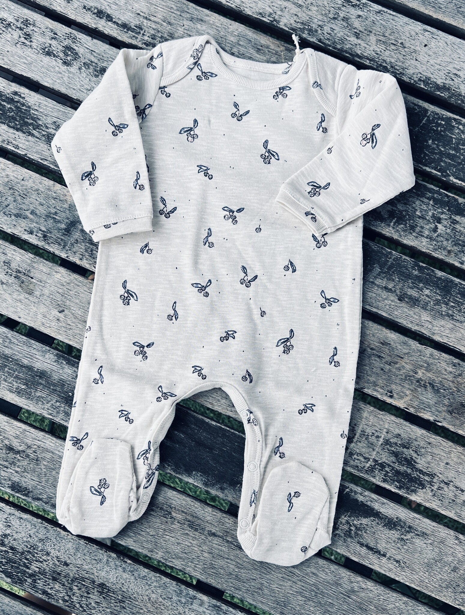 Play Up Organic Cotton Footie - Botanical