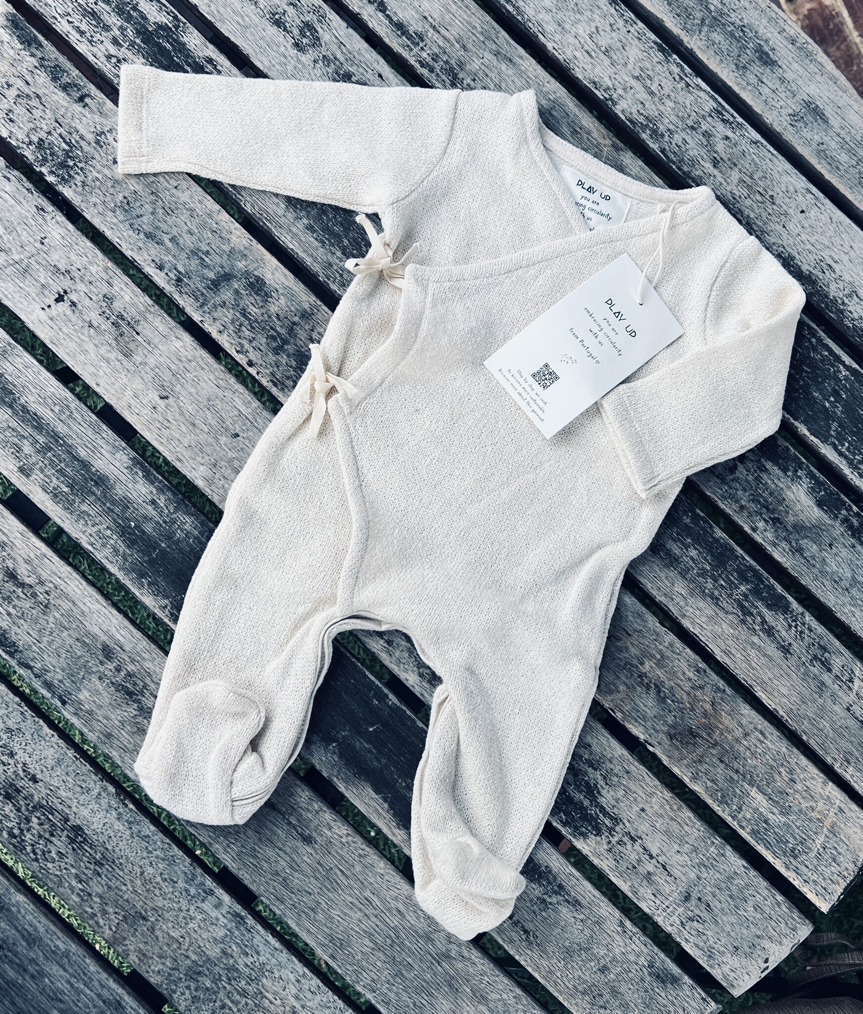 Play Up Organic Cotton Kimono - Cream