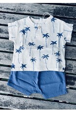 Play Up Laguna Palms Organic Cotton Tee & Shortie Set