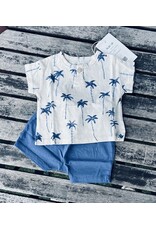 Play Up Laguna Palms Organic Cotton Tee & Shortie Set