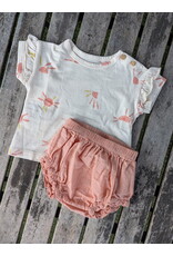 Play Up Sunny Side Organic Cotton Tee & Bloomer Set