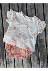 Play Up Sunny Side Organic Cotton Tee & Bloomer Set