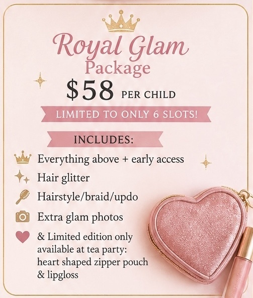 V.F.Y. CREATIONS Princess Tea Party Royal Glam Package