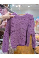 Babyface Breanna Pointelle Cardigan - Lilac