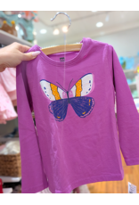 Tea Collection Beautiful Butterfly Graphic Tee - Mulberry