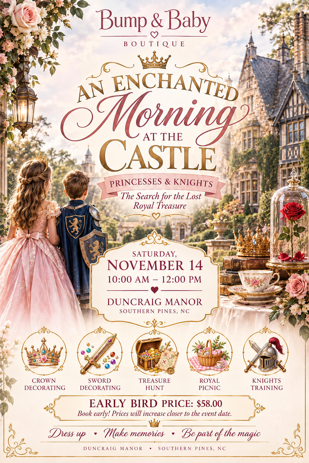 V.F.Y. CREATIONS Enchanted Morning at the Castle